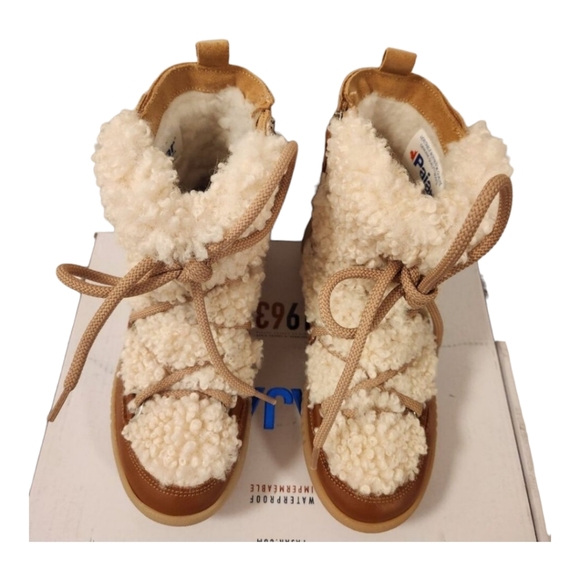 New PAJAR womens Anet Snow leather faux fur boot - 5.5 US / 36 EUR - Picture 2 of 7
